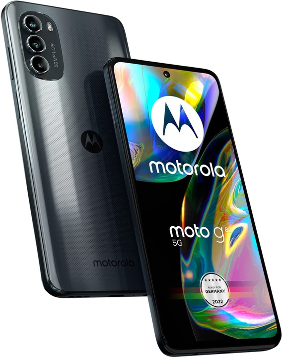 Produktbild Motorola Moto G82 (128 GB, Meteorite grey, 6.60", Hybrid Dual SIM, 50 Mpx, 5G)