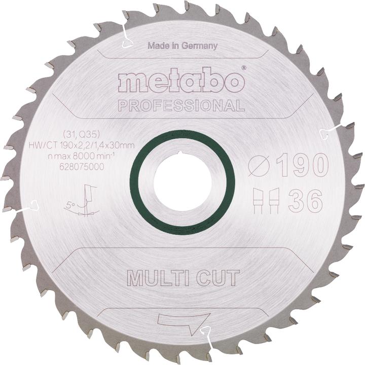 Productafbeelding Metabo CirkelzaagbladHW/CT90x30x22/4