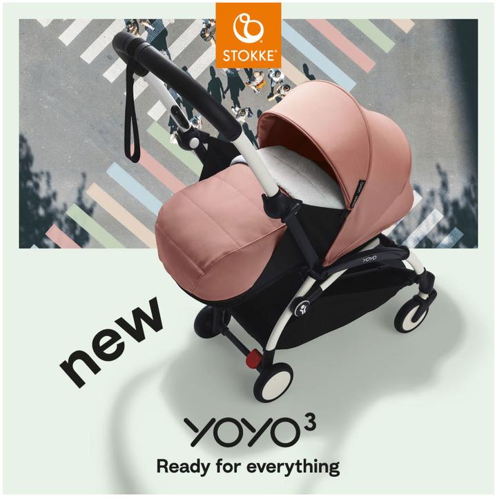 Actual product image Stokke YOYO³ 0+ white with 6+ textile set