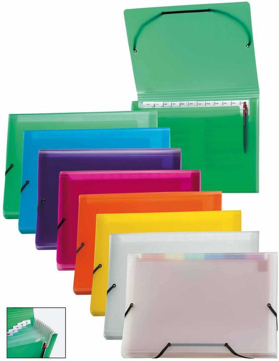 Image du produit Kolma Fardes à compartiments Easy A4 medium 12 onglets incolore (A4, 1x)