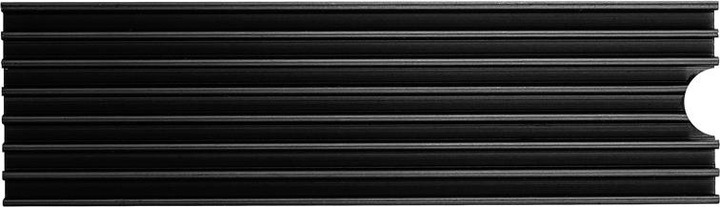 Actual product image Axagon CLR-M2L6 passive M.2 SSD heatsink - 2280, 6 mm height, aluminium