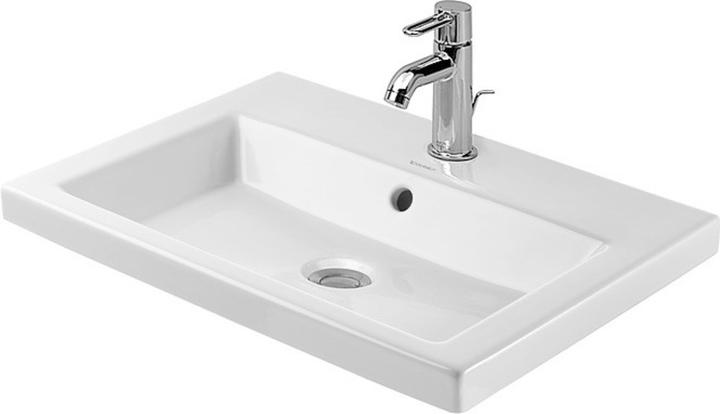 Actual product image Duravit Built-in washbasin 2ND FLOOR w ÜL HLB 600x430mm 1 HL Internal basin white (430 mm, 600 mm)