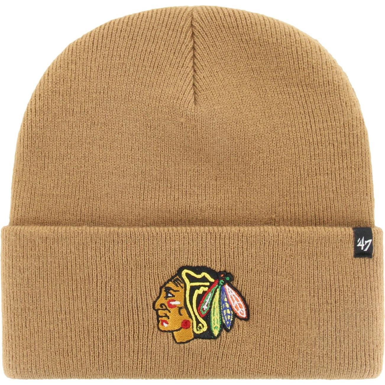 47 Brand, Herren, Mütze, Haymaker Chicago Blackhawks, Beige