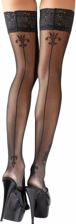 Produktbild Cottelli Collection Nahtstrümpfe mit Motiv (M)