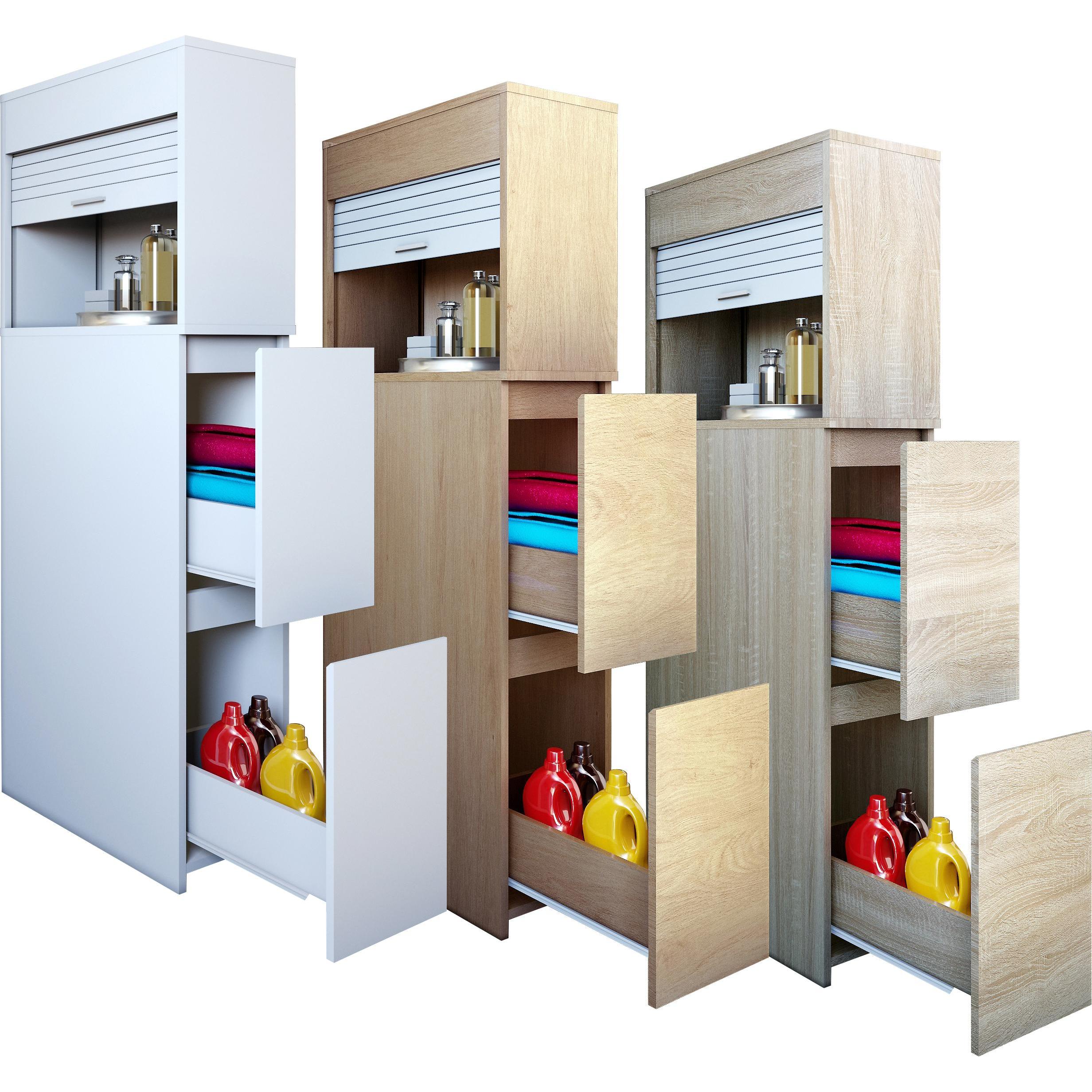 Thumbnail - VCM, Badezimmerschrank, Tasalo (25 x 48 x 131 cm)