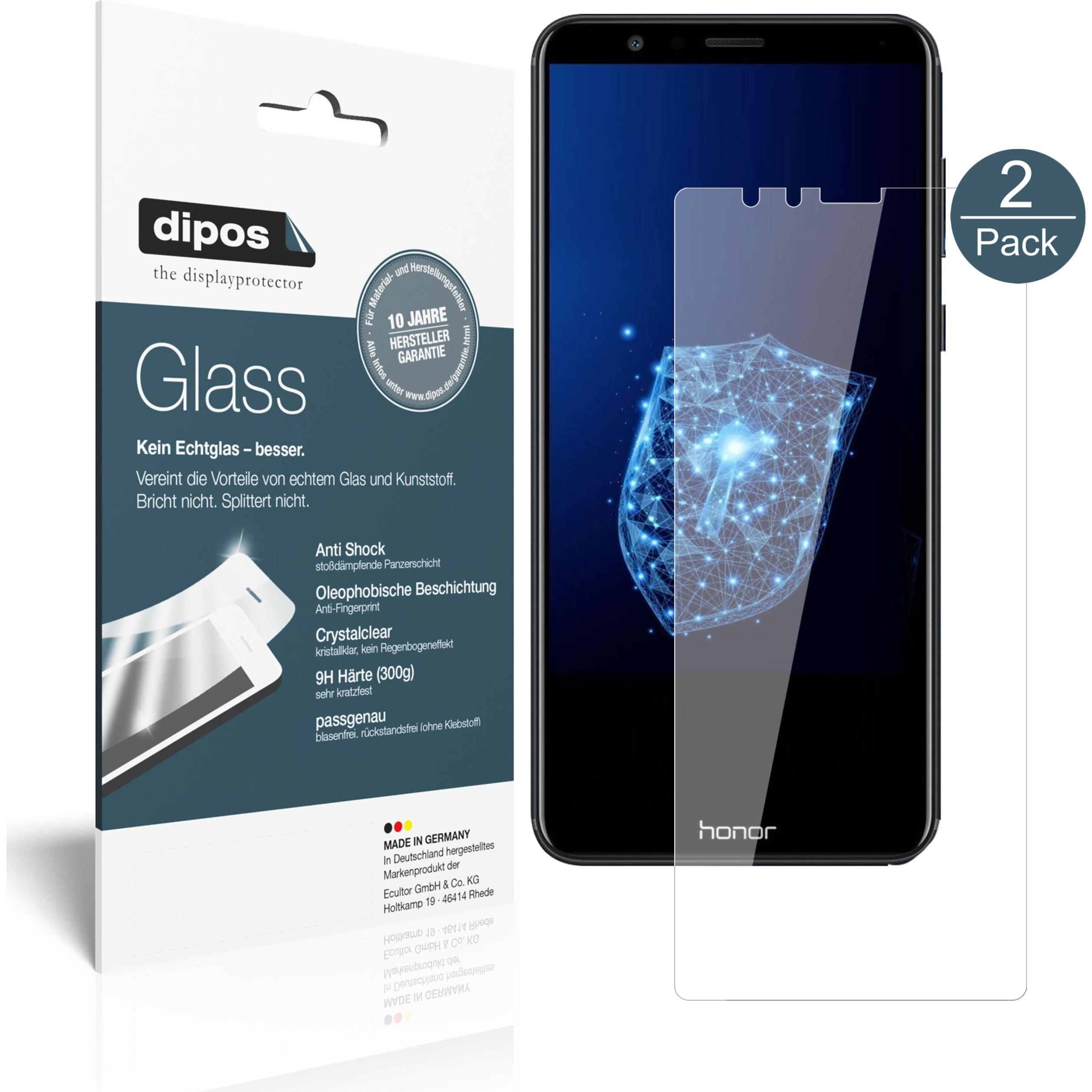 Thumbnail - Dipos Displayschutz Anti-Shock (2 Stück, Honor 7X), Smartphone Schutzfolie, Transparent