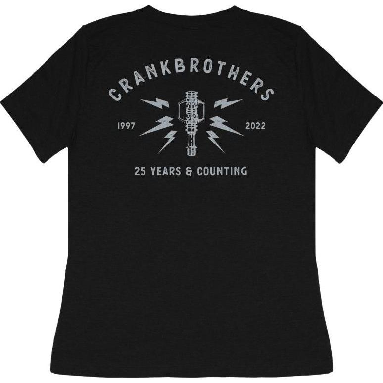 Crankbrothers, Damen, Shirt, 25th Anniversary Edition T-Shirt Women, black/light gray, L, Schwarz, Grau, (L)