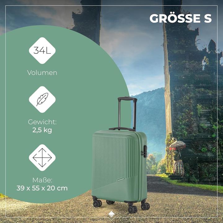 Actual product image Travelite Bali 4 wheel suitcase set 3-piece (193 l)