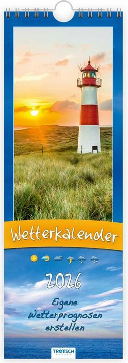 Produktbild Trtsch Streifenkalender Wetterkalender 2026 Notizkalender (Harter Einband, Deutsch)