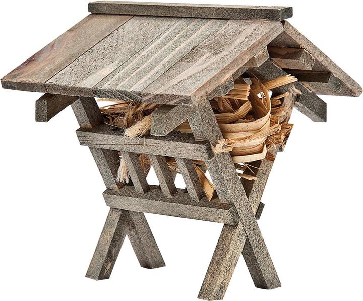 Actual product image VBS Feeding cot, wood, approx. 7x7x8cm (7 x 7 x 8 cm)