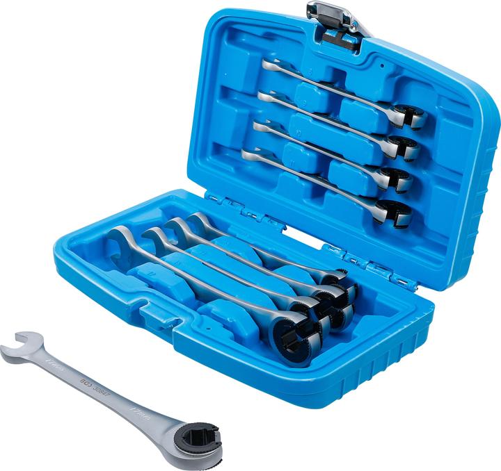 Immagine prodotto BGS Set di chiavi ad anello a cricchetto (8 mm, 9 mm, 10 mm, 11 mm, 12 mm, 13 mm, 14 mm, 15 mm, 17 mm)