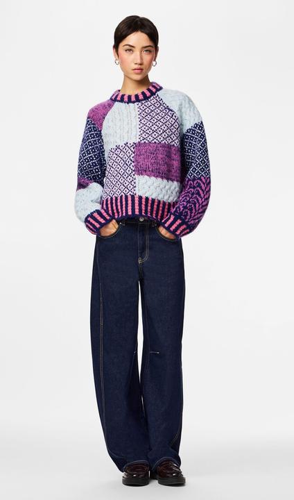 Produktbild Pieces PCFUSION COLORBLOCK Strickpullover (M)