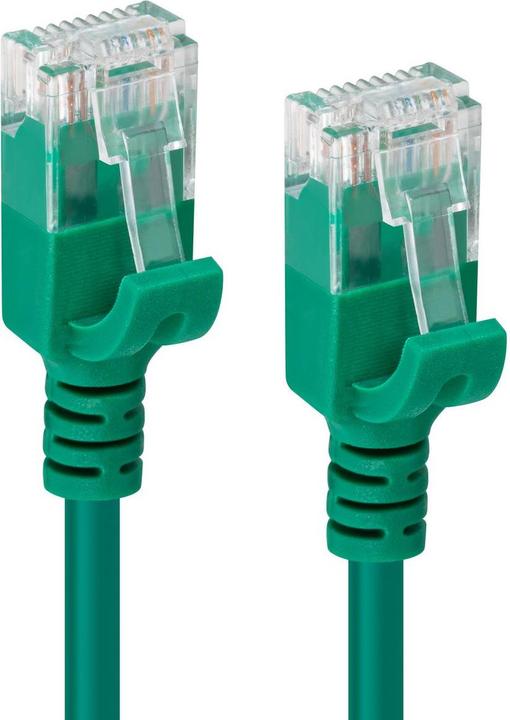 Actual product image MicroConnect U/UTP CAT6A Slim 10M Green (U/UTP, CAT6a, 10 m)