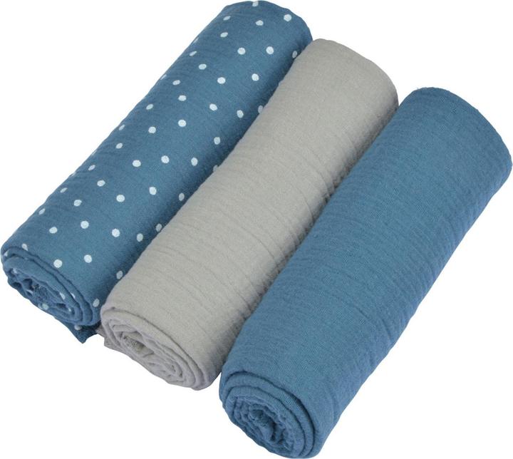 Set 7 Panni In Mussola Per Neonati 70x70 Cm - 100% Cotone Morbido - Salviette Multiuso Per Rigurgito, Bavaglini E Coperte