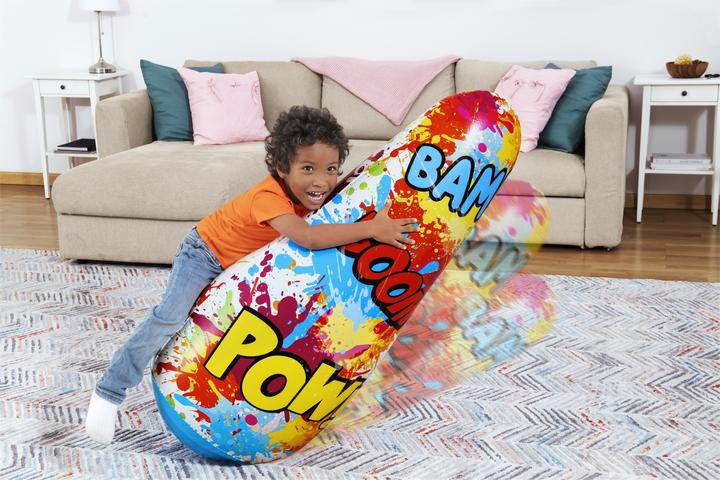 Actual product image Bestway Comic Blast Kids Inflatable Bop Bag