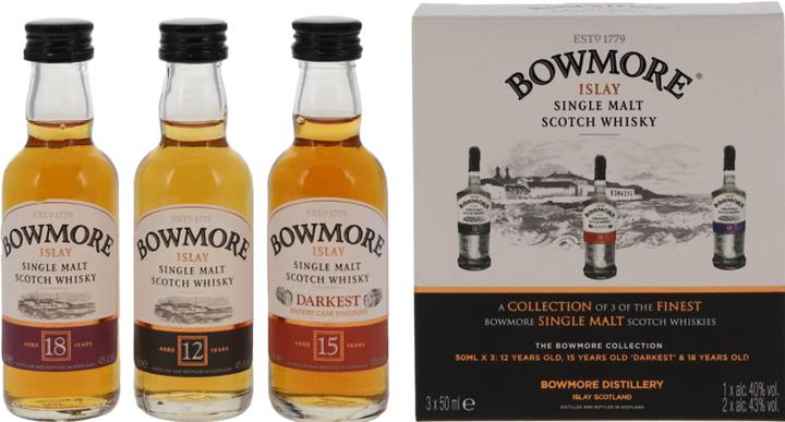 Actual product image Bowmore Collection (Single Malt, Scotch whisky, 3 x 5 cl)