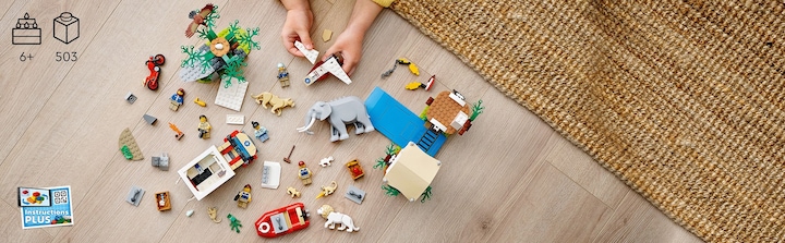Produktbild LEGO Tierrettungscamp (60307, LEGO City, LEGO Seltene Sets)