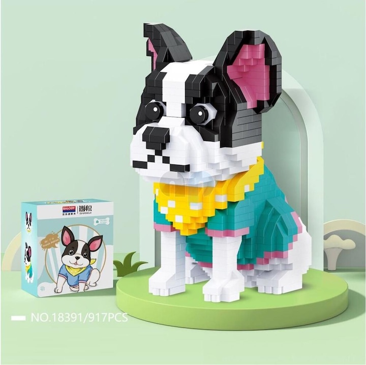 Actual product image Balody 18391 - French Bulldog (917 pieces)