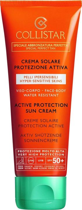 Produktbild Collistar CS Sun - Active Protection Sun Cream face & body SPF50+ (Sonnencreme, SPF 50, 100 ml)