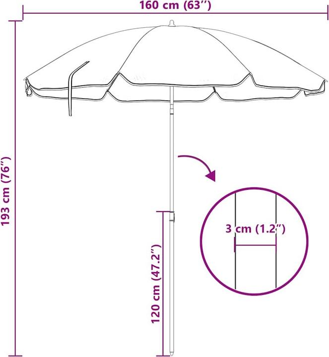 Produktbild vidaXL Uzoma (1.77 m)
