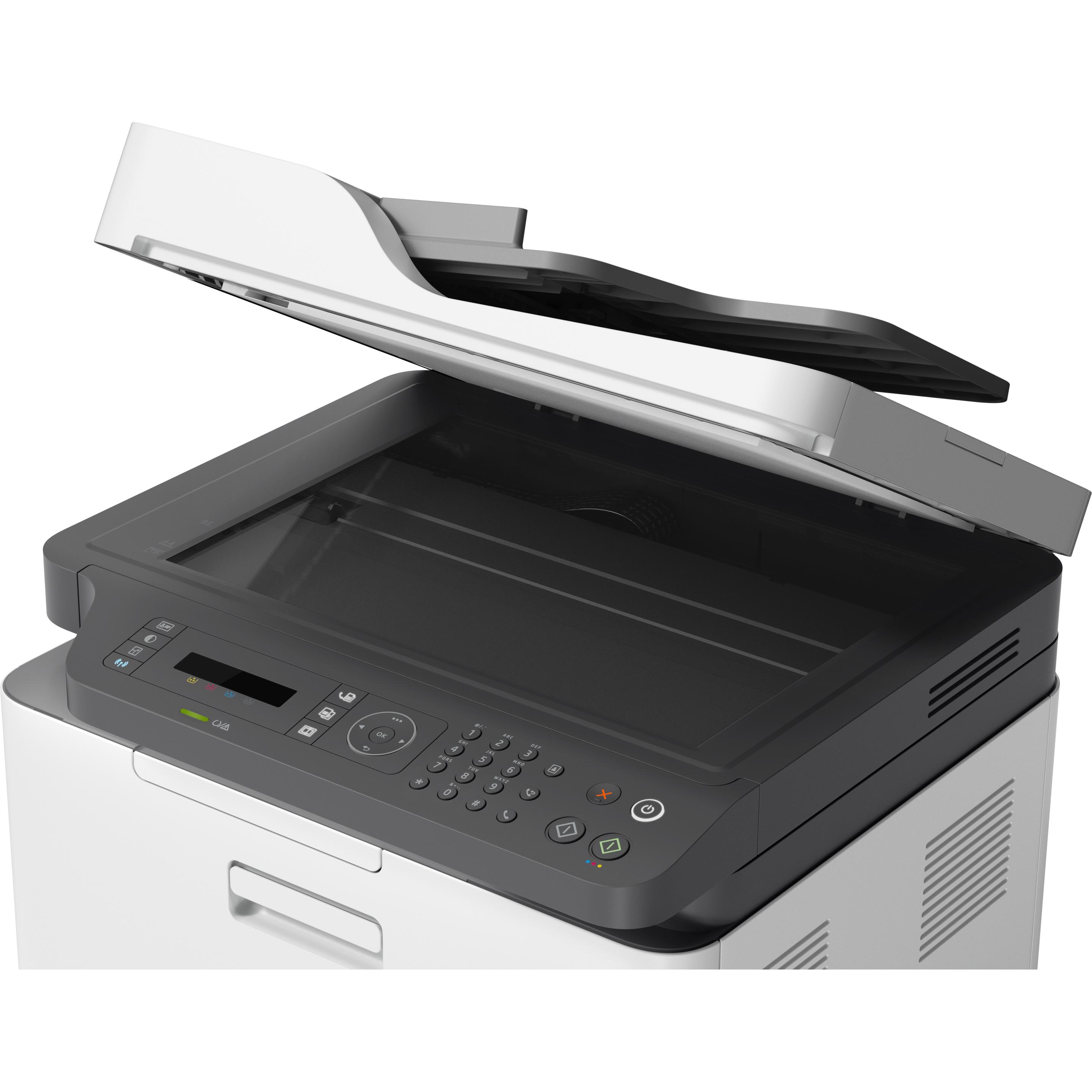 HP Color Laser MFP 179fwg (Laser, Farbe), Drucker, Weiss, Grau