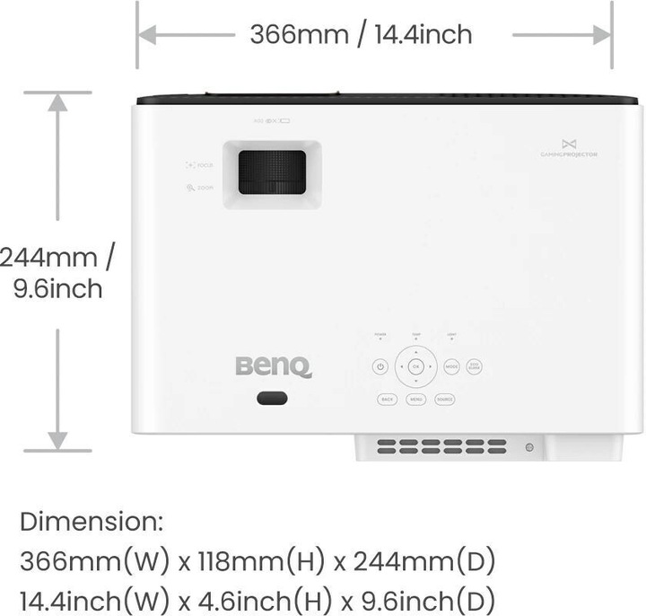 Productafbeelding BenQ X500i (4K, 2200 lm, 0.69 - 0.83:1)