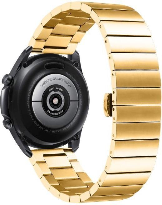 MU Style Bamboo Series Edelstahl Ersatz Armband (18 mm, Edelstahl, 18mm Anstossbreite, vivomove 3S, vivoactive 4S)
