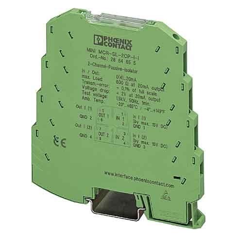 Phoenix Contact Passieve isolator, 2-kanaals, MINI MCR, Relais