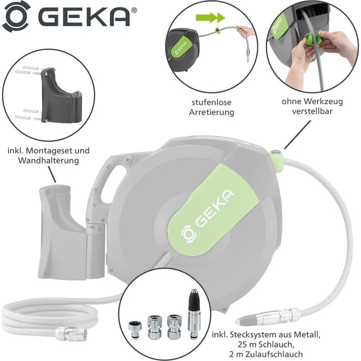 Image du produit Geka Wandschlauchbox K25 B.26cm T.62cm Kunststoff,PVC,MS (25 m)