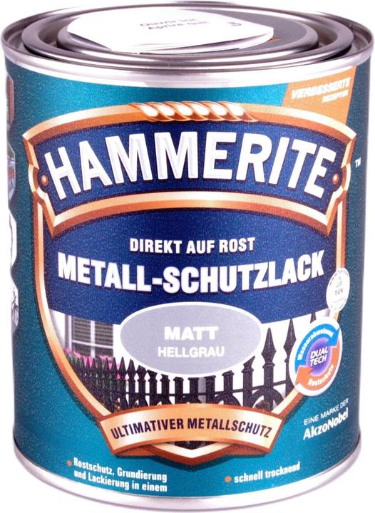 Hammerite Metallic protective lacquer Light grey Matt (750 ml, Light grey)
