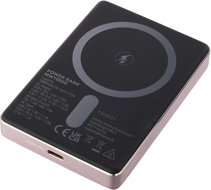 Actual product image Intenso Magn. Wireless Powerbank MW10000 10000 mAh Rosé (10000 mAh, 20 W, 37 Wh)