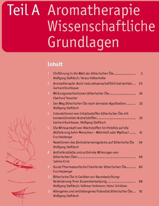 Produktbild Aromatherapie in Wissenschaft und Praxis (Deutsch, Ingeborg Stadelmann, Eva Heuberger, Dietmar Wolz, Gerhard Buchbauer, Wolfgang Steflitsch, 2021)