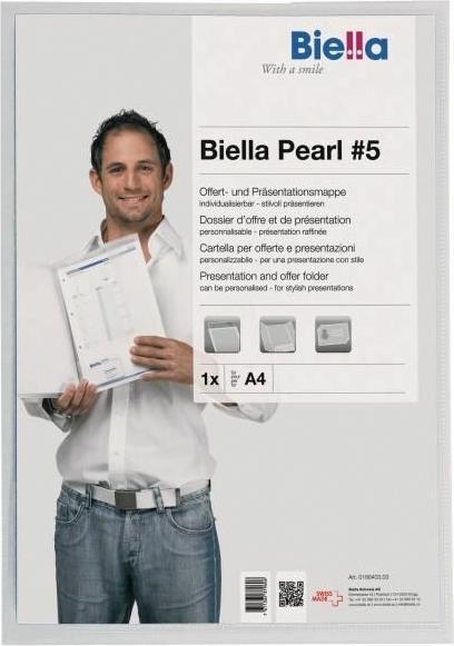 Produktbild Biella Präsentationsmappe Pearl #5 (A4, 1x)