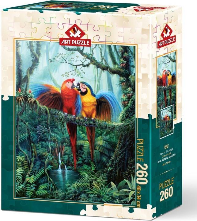Heidi Cheese Line HeiDi Art Puzzle 260 pcs. 5022 Love in the jungle (260 pièces)