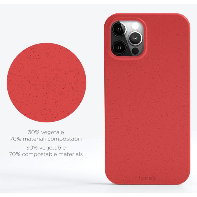 Thumbnail - Fongex iPhone 12 Pro Max - Eco-Friendly Bio Case rot (Apple iPhone 12 Pro Max), Smartphone Hülle, Rot