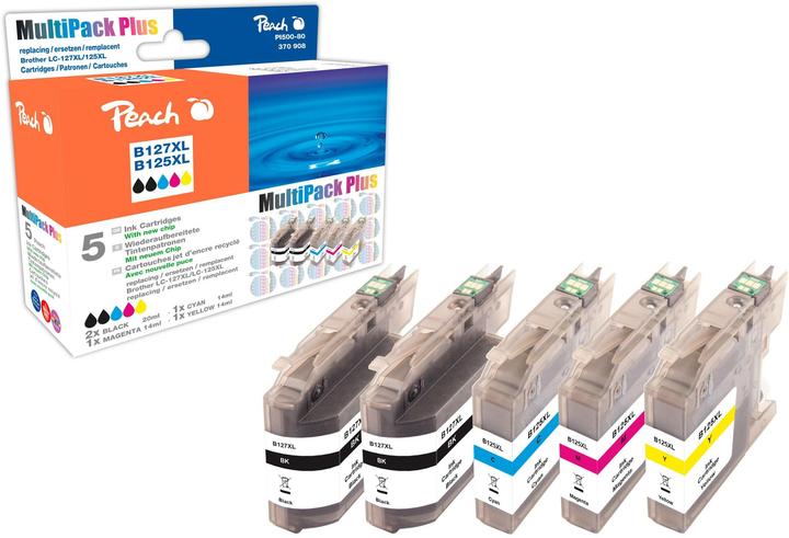 Produktbild Peach LC-127XL Multipack (BK, C, M, Y)