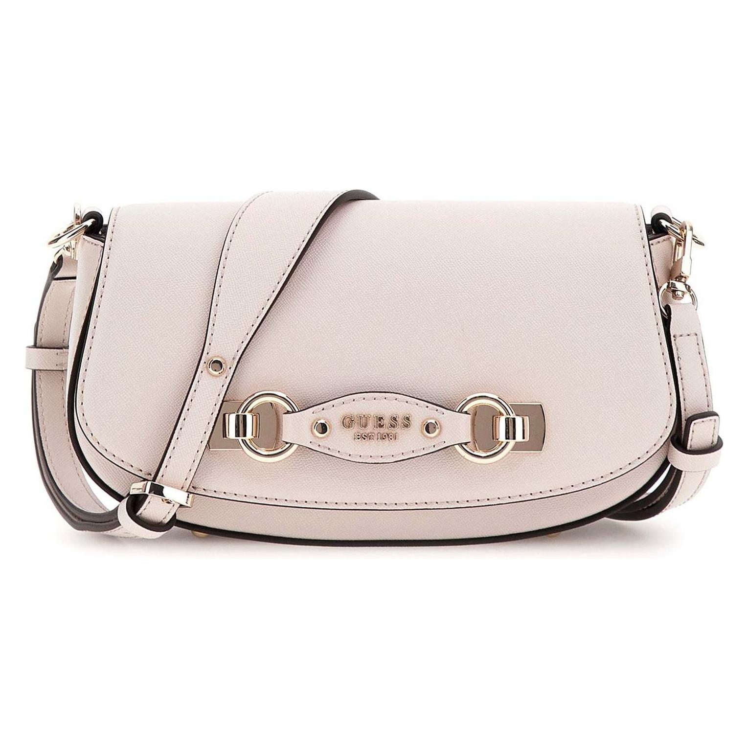 Guess, Damen, Handtasche, Mimina Flap Crossbody, Weiss