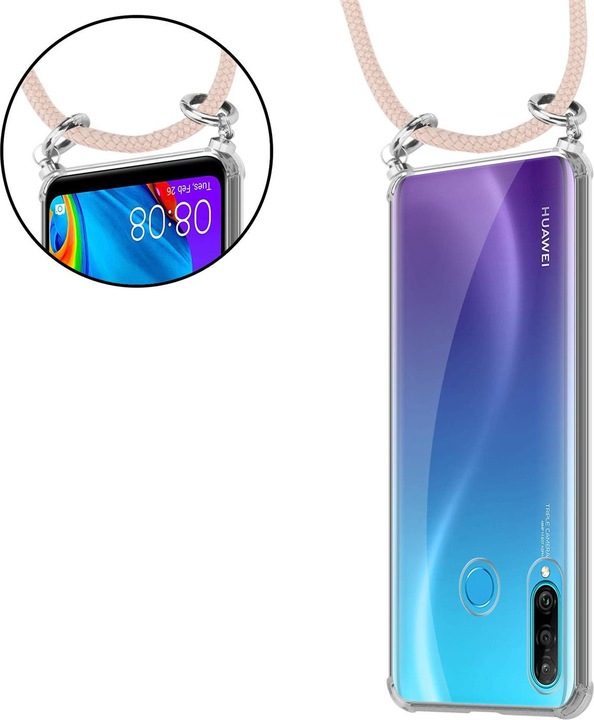 Produktbild Cadorabo TPU Handy Kette SILBER Cover