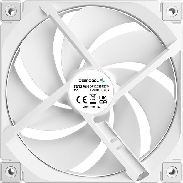 Actual product image Deepcool "K COOLER FD12 V2 120mm PWM Gehäuselüfter white" (120 mm, 1x)
