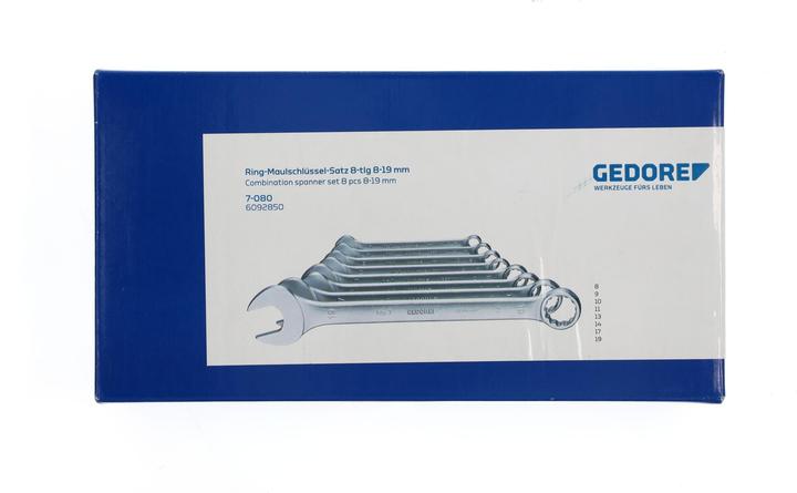 Image du produit Gedore 7-080 Jeu de clés mixtes 8 pièces profil UD 8-19 mm (10 mm, 11 mm, 13 mm, 14 mm, 17 mm, 19 mm, 8 mm, 9 mm)