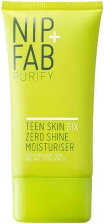 Nip + Fab Teen Skin Fix Zero Shine Face Moisturizer with Niacinamide and Antioxidant Wasabi Extract (40 ml, Face toner)