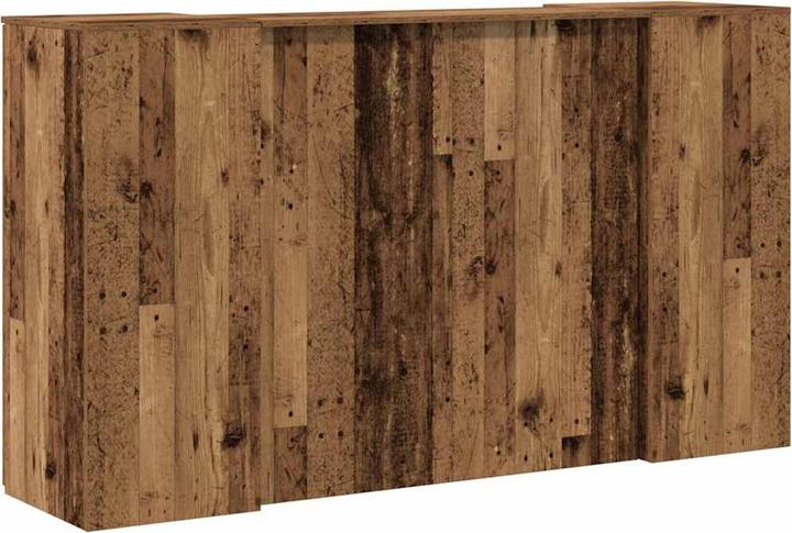 Actual product image VidaXL Reception counter black oak look 180x50x103.5cm wood-based material