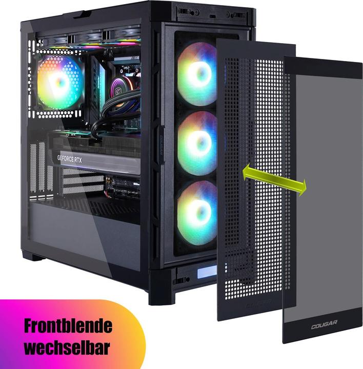 Actual product image Hyrican Cougar Duoface PRO BK 7471 R9-9950X3D 64GB/2TB SSD RTX 5090 Win11 (AMD Ryzen 9 9950X3D, 65.54 GB, 2048 GB, GeForce RTX 5090)