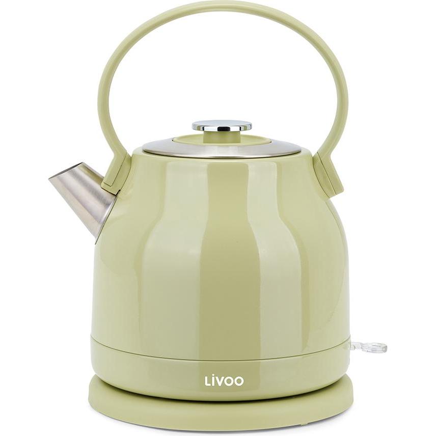 Livoo Bouilloire rétro 1,5 L, Bollitore, Verde