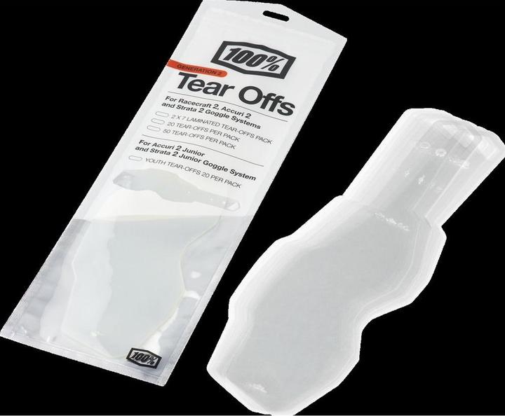 Actual product image 100% RC2/AC2/ST2 Standard Tear-Offs 50 PK