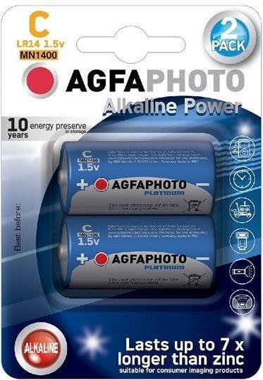 Produktbild AGFAPHOTO Power alkaline battery 1.5V, LR14/C, blister 2pcs (2 Stk., R14)