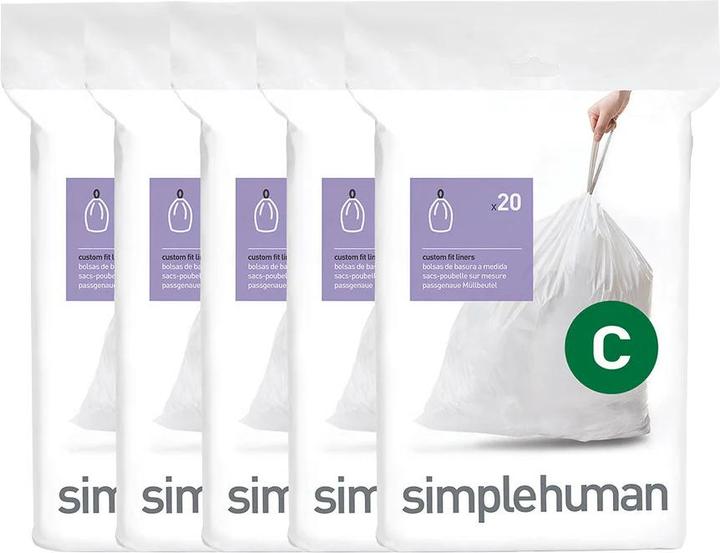 Produktbild Simplehuman Müllbeutel Code C, 10 l, 100 Stück (100x, 10 l)