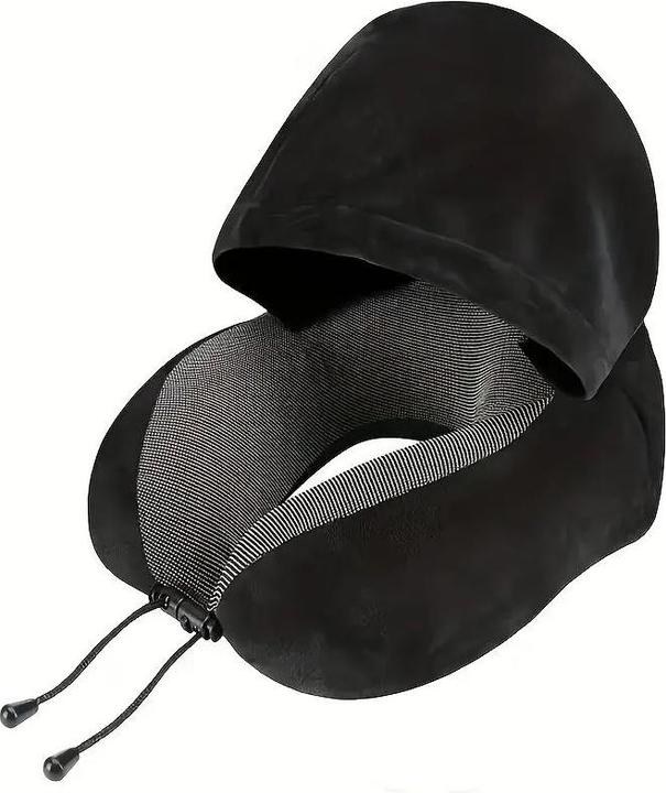Immagine prodotto Dema Cuscino da viaggio Cuscino da collo con cappuccio (Cuscino per testa e collo)
