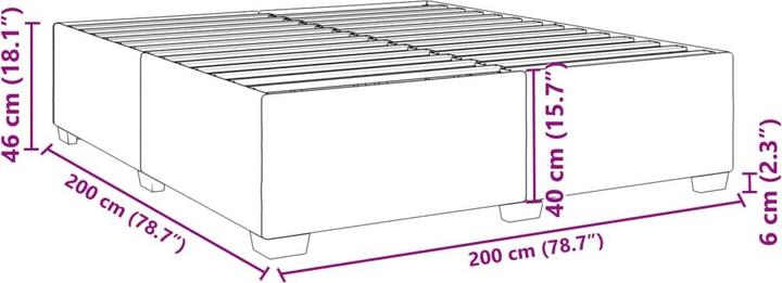Image du produit vidaXL Cadre de lit en similicuir (100 x 200 cm)