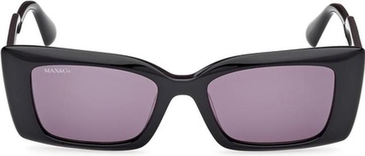 Actual product image Latetobed Max & Co Mo0117 01A Shiny Black Women's Sunglasses 52/18/140